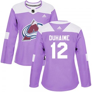 Brandon Duhaime Colorado Avalanche Adidas Women's Authentic Fights Cancer Practice Jersey (Purple)