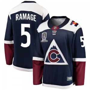 Rob Ramage Colorado Avalanche Fanatics Branded Youth Breakaway Alternate 2022 Stanley Cup Champions Jersey (Navy)