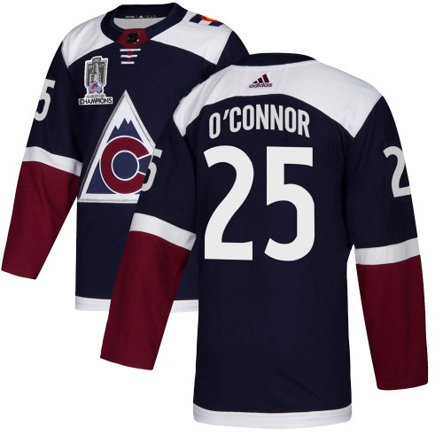 Colorado Avalanche Logan O'Connor 25 Away 2022 Stanley Cup